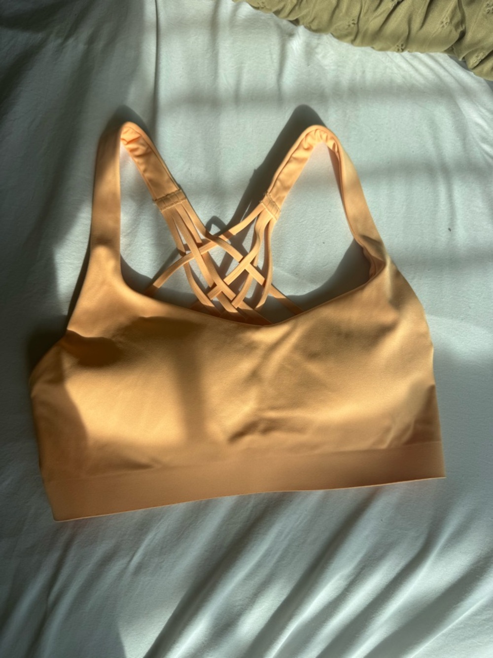Lululemon FlexyFlex Strappy Yoga Bra rock melon bra